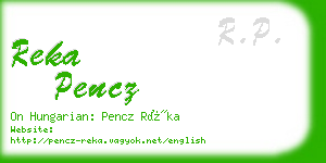 reka pencz business card